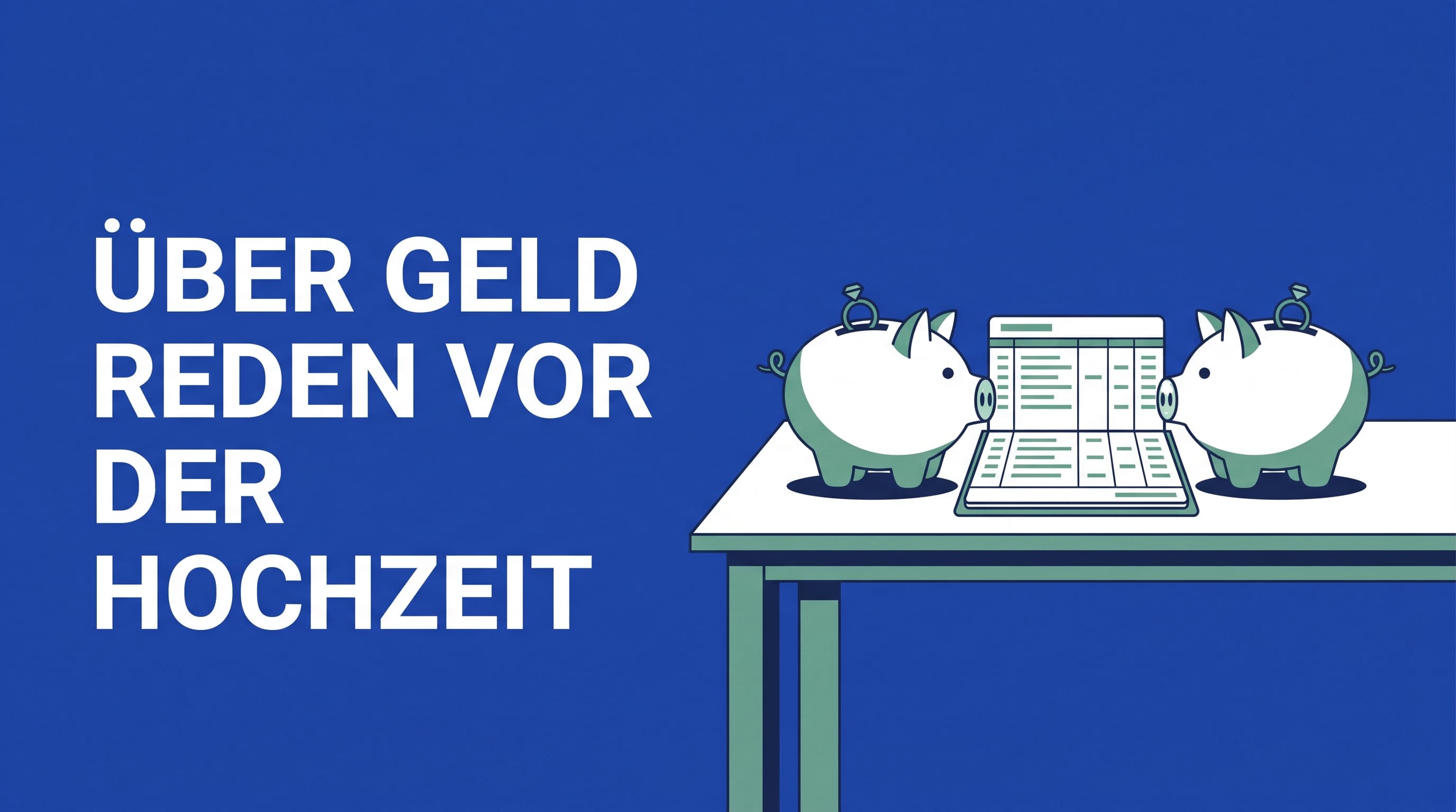 Vor der Hochzeit über Geld reden: ein Abend, alle Zahlen